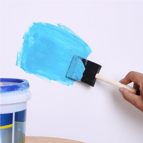 Bates- Foam Paint Brushes, 1", 2" & 3", 26 Pack, Multi-Surface, Including Sponge Brushes for Painting & Staining - size: 1", 2" & 3", 26 Pack