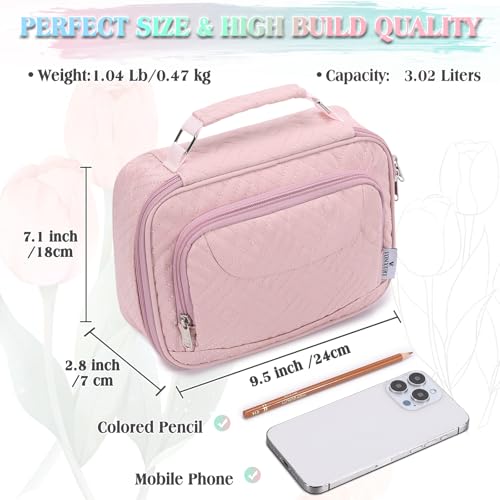 VX VONXURY Large Pencil Case, 54-Slot Colored Pen Pouch 2 Removable Sleeves - color: Pink