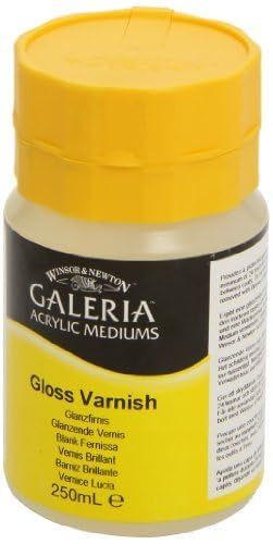 Winsor & Newton Galeria Acrylic Gloss Varnish, 8.4-oz (250ml) Jar - color: Gloss Varnish, style: 8.4-oz
