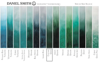 Daniel Smith 284610142 Extra Fine Watercolors Tube, 5ml, Cascade Green, 0.17 Fl Oz (Pack of 1) - color: Cascade Green