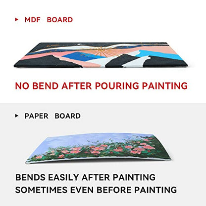 Transon 12 Pack 9x12 Inch Acrylic Painting Canvas, with Heavy Duty MDF Backing Boards, 100% Cotton Acid-Free Primed Canvas Panels for Beginners Art Crafts - size: 9*12" 12-PACK