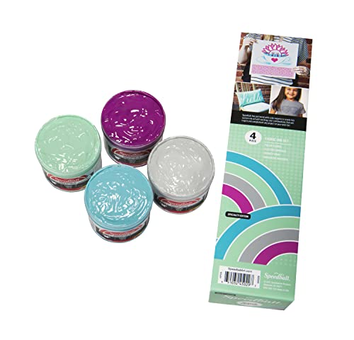 Speedball Fabric Screen Printing Ink, Special Edition Colors, 4-Ounce (4-Pack), Energy Surge