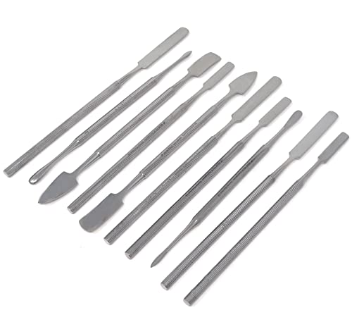 A2ZScilab - 10pcs Stainless Steel Clay Sculpting Spatulas Set, Wax Carving Pottery Tools - Carving Sculpture Shaper Polymer Modeling Tools for Clay, Pottery, Ceramics Artwork & Holiday Crafts