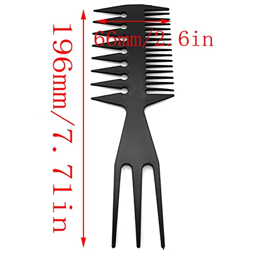 LQ Industrial 2-Piece 3-in-1 Water Marbling Comb - Professional Double-Sided Plastic Children's Painting Comb - Ebru Art Tool
