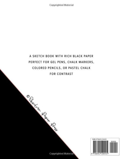 Axolotl BLACK PAPER Sketch Book - 8.5 x 11: A Large Sketch Book For Use With Gel Pens | Reverse Color Drawing Pad With Black Pages | Mexican ... Paper Journals & Sketchbooks | Gel Pen Paper)