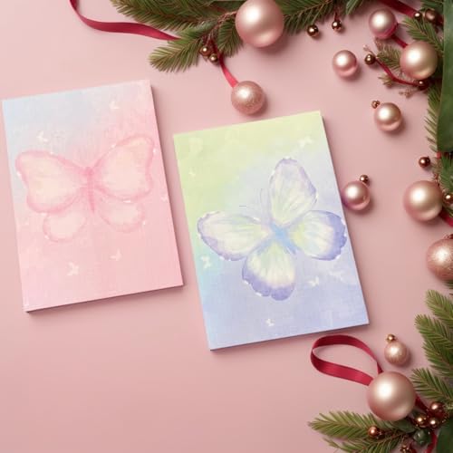 120 Pcs Writing Stationery Paper Pad - Unique Butterfly Design Writing Letter Paper Pad Notepad Set, B5 Size, 4 Different Style