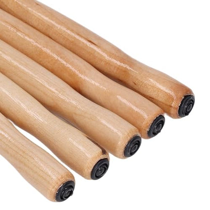 Dip Pen Nib Holder, Sturdy Straight Writing Drawing Holder for Calligraphy Art Sandalwood Wood Color 150mm 5 Piece Set
