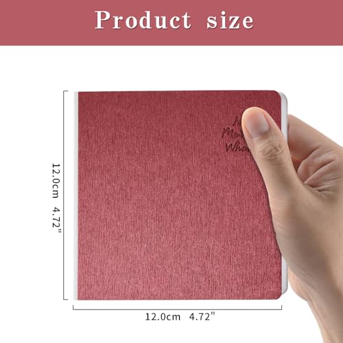 Red Hardcover Sketchbook Square Hardbound Sketch Journal 4.7 x 4.7 Inch 42 Sheets Art Book 250GSM Ultra Smooth Paper Ideal for Pencils,Water Color Pen,Marker Pen - color: 250gsm-Red