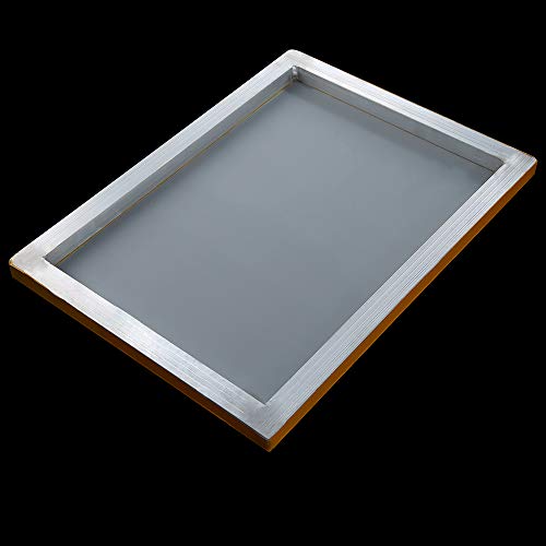 Caydo 2 Piece 10 x 14 Inch Aluminum Silk Screen Printing Frames with 110 White Mesh for Screen Printing - style: 110 Mesh