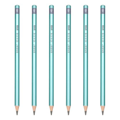 PATIKIL 4B Drawing Pencils for Sketching, Set of 6 Hexagonal Graphite Sketch Pencils Professional Sketching Art Supplies for Drawing Shading Writing Art Artists Beginners, Black - style: 4B