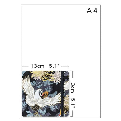 Mifuner Square 5x5 Bleedproof Marker Paper Pad,110 GSM Alcohol Ink Bristol Paper Sketchbook,Handmade Journal 88 Sheets (176 Pages) Markers Ink Mediums Art Sketch Book White Crane - color: S-White Crane