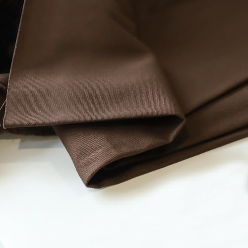 Simple&Opulence 100% Cotton Canvas Natural Fabric by The Yard- 59 Inches Wide, Duck Fabric Versatile Durable for Crafts, Upholstery, Sewing, Home Decor (Coffe,1 Yard) - color: Coffee, size: 1 Yard (36"x59")