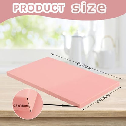 Linoleum Blocks for Printmaking, Pink Rubber Stamp Carving Blocks Rubber Carving Blocks Linocut Block for Stamp Maker Printmaking Supplies (Pink - 6 Pack) - color: Pink - 6 Pack
