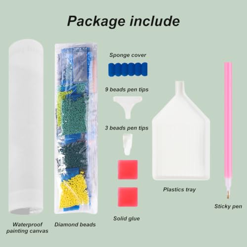 hill froeistung 5D Colorful Elk Diamond Art Painting Kits for Adults | Animals Diamond Art for Beginners, DIY Full Drill Diamond Art Painting(12X12 inch) - color: HF-A037
