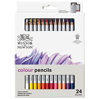 Winsor & Newton Studio Collection, Color Pencils, Set of 24 - style: 24 Color Pencils