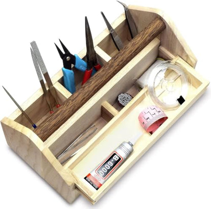 Ikee Design Personalized Custom Engraved Wooden Craft Toolbox - color: Personalized