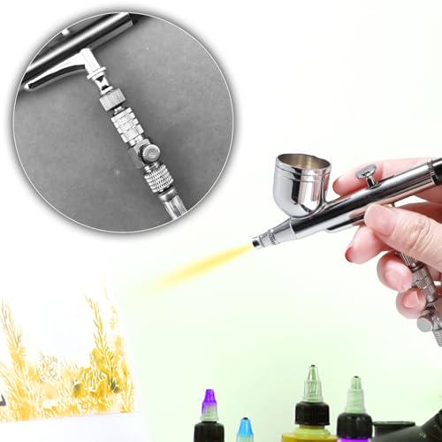 15 Pieces Airbrush Adapter Set Airbrush Quick Connect Airbrush Quick Release Disconnect Adapter Fitting Connector Set with Cleaning Tool for Air Compressor and Airbrush Hose
