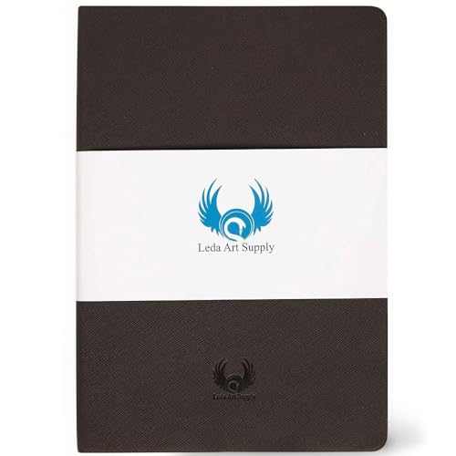A5 Sketchbook, Lay Flat Softcover Sketch Book for Everyone, Ideal for Ink, Water Color, Pen, Pencils, 160 Tear Resistant Pages, Size: Medium, Leda Art Supply - size: MEDIUM