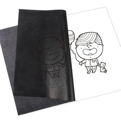 Selizo 100 Sheets Black Carbon Transfer Tracing Paper for Wood, Paper, Canvas and Other Art Surfaces (9 x 13 Inches) - size: 9x13in