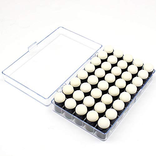 40pcs Finger Sponge Daubers with Storage Box for Painting Chalk Ink Card Making Drawing DIY Craft Handmade Finger Painting Sponge Set Craft Drawing Sponge Dauber Set Painting Projects-Daubers