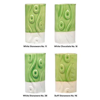 AMACO Celadon High Fire Gloss Glaze, 16 oz. (473 mL), C-43 Wasabi | Transparent, Mixable Mid-High Fire Cone 5-6 (C) Liquid Ceramic Pottery Glaze for Bisque - color: C-43 Wasabi