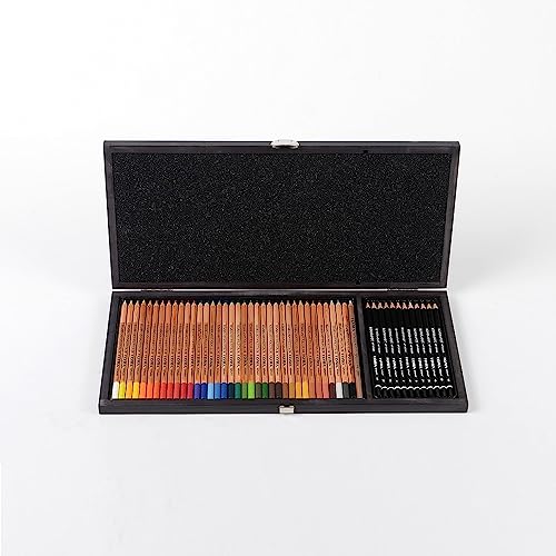 LYRA Rembrandt Polycolor & Art Design, Fine Art Pencil Set, 48 Pieces, Assorted Colours & Grades, Ideal for Professionals & Students
