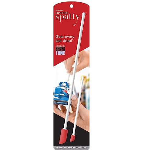 Spatty Daddy Red 6 & 12 Inch Craft Spatula Set, Glue & Paint Scraper | Spreads Glue, Mixes Paint and Scrapes Craft Supplies in Two Sizes - Crafter Stocking Stuffer Set
