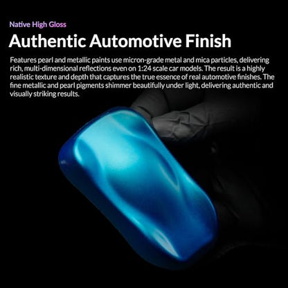 Gaahleri Kaleido Water-Based Acrylic Airbrush Paint Kit 24 Auto Color Set | Pre-Thinned, High Gloss, Fast-Drying, with Thinner & Cleaner - color: 24 Auto Colors Set