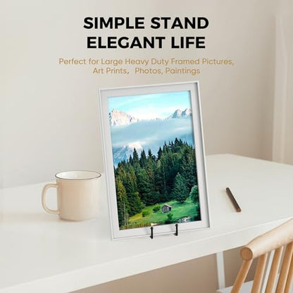 TR-LIFE 14 Inch Heavy Duty Plate Stand (4 Pack) - Metal Display Easel for Large Plates, Platters, Picture Frames, Signs, and Posters - size: 14 Inch