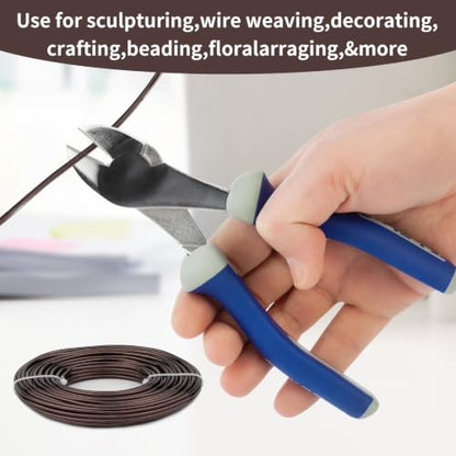 9 Gauge Aluminum Craft Wire, 52.5FT Bendable Armature Wire for Sculpting, Jewelry Making, DIY Crafting, Doll Making, Modelling, Bonsai Training(Coffee Brown) - color: Coffee Brown