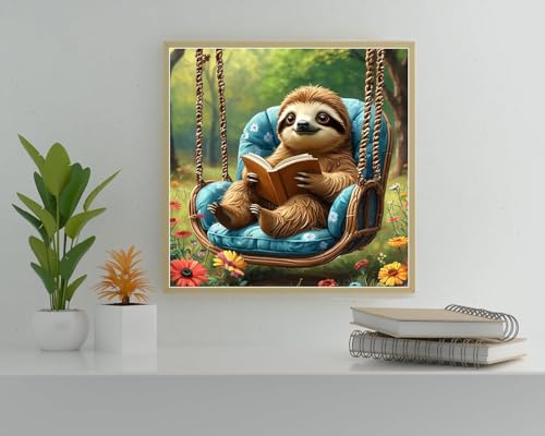 Diamond Art Kits for Adults,Sloth Square Diamond Painting Kits 12x12in - color: DP03038