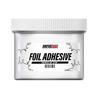 Rapid Cure® Foil Adhesive Plastisol Ink - Screen Printing Ink, 8 oz. | Cures At 270°F Vs. Standard 320°F - Bold Opaque Color, Non-Phthalate, CPSIA Safe, USA Made - Foil Adhesive - color: Foil Adhesive, size: 8 fl oz