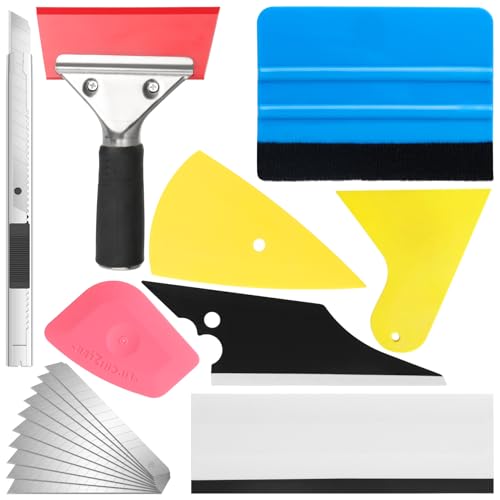 18PCS Window Tint Kit, Felt Squeegee for Vinyl, Window Tint Tools - size: 18 Pack