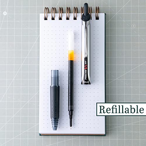 PILOT Precise V5 RT Rollerball Pens, Black, Pack of 6 - size: 6 Count (Pack of 1)