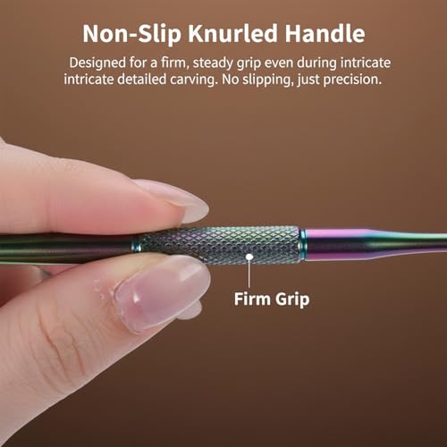 5 Pc Carving Tool for Wax Wood Sculpting Modeling Tool Kit Sculpting Tool | Stainless Steel, Double-Ended, Sculpture Spoon Tool, Carving Kit, Sculpture Supplies, for Clay Pottery, Carve Sculptures Wax