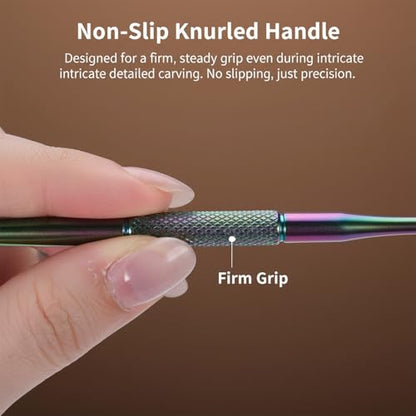 5 Pc Carving Tool for Wax Wood Sculpting Modeling Tool Kit Sculpting Tool | Stainless Steel, Double-Ended, Sculpture Spoon Tool, Carving Kit, Sculpture Supplies, for Clay Pottery, Carve Sculptures Wax