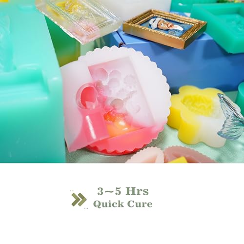 BBDINO Platinum Liquid Silicone Mold Making Kit 15A Clear 4.4 Lbs - color: 70.6 Oz Clear