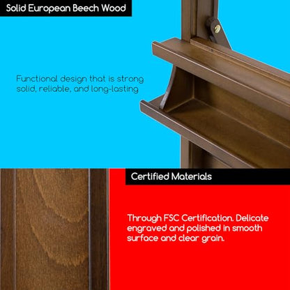 MEEDEN Adjustable H Frame Art Easel: Easel Stand for Painting and Display - style: Light Walnut Color