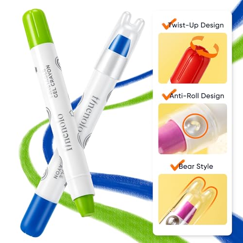 finenolo 36 Colors Twist Crayons for Toddlers and Kids, Washable - color: 36 Colors