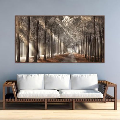 BOHADIY Forest Diamond Painting Kits for Adults 5D Large Landscape Diamond Art Kits for Adults Full Drill Woods Diamond Art Painting Kits Gem Art Kits for Wall Decor 27.5x15.7Inch Sunshine Tree