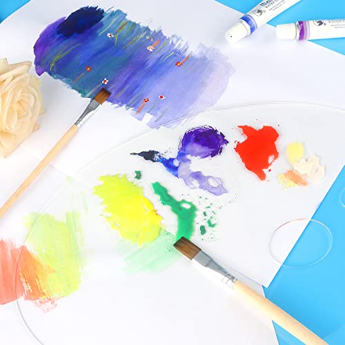 Tamaki 2 Pack Acrylic Paint Palette with Thumb Hole, 11.8 x 7.9 Inch - size: 11.8 x 7.9 inch