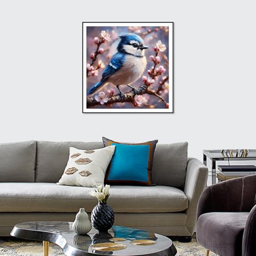 Acudotr Bird Diamond Art Kits for Adults, DIY Home Decor, 12x12 Inch | 5D DIY Diamond Painting kits, Full Round Drill Design, Easy for Beginners, Complete Tools Set, Prefect Handmade Gift