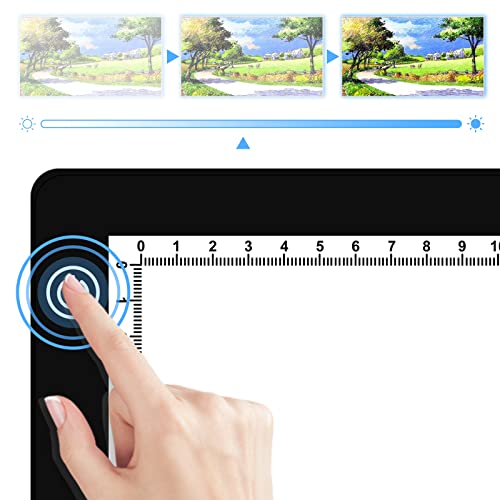 A3 LED Light Board, A3 Tracing Light Box, Magnetic Light Pad, Light Table for Tracing, LED Copy Board, Sketch Pad with Dimmable Brightness, Magnetic and Storage Bag. - style: A3