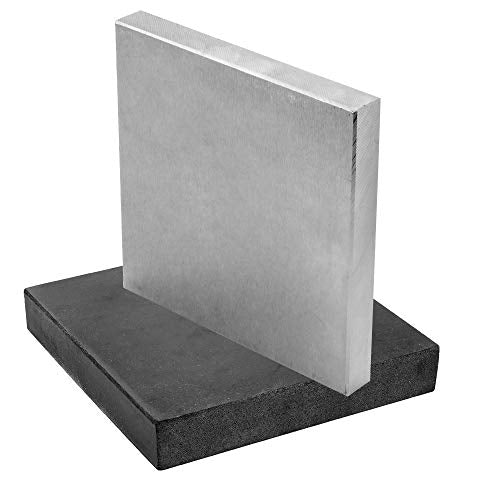 Steel and Rubber Block 2 Pcs Work Bench Blocks 6" x 6" (15cmx15cm) | Stamping Block for Hammering, Shaping, Chasing, Flattening Metals - color: Steel and Rubber Block, size: 6" x 6"