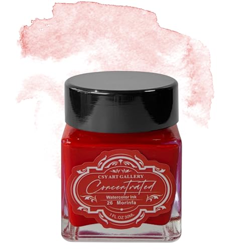 Watercolor Ink 30ML - Vibrant Colors High Concentrated Water Color-Based Inks (26 Morinfa)