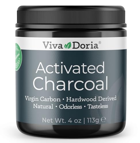 Viva Doria Activated Charcoal Powder, Hardwood Derived, Food Grade, 4 Oz - size: 4 Ounce (Pack of 1)