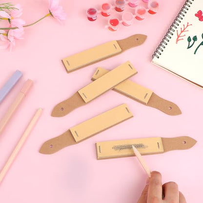 20 Pcs Sandpaper Pencil Sharpener, Art Pencil Sharpener Sketch Sandpaper Pastel Pencil Sharpener Charcoal Pencils Sharpener Pastel Sticks Art Drawing Tool for Adults, Teens, Artists, Beginner