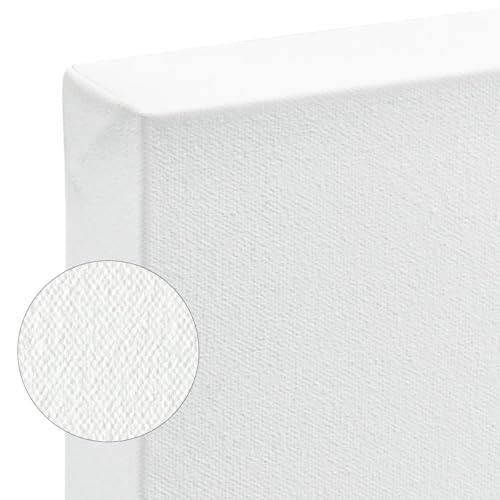 SoHo Urban Artist, 11x14 Heavyweight Stretched Cotton Canvas for Painting - 1.5" Deep- 3 Pack, Triple Primed, 100% Cotton Canvas, Archival, Universal Primed for Oil, Acrylic, Alkyd, Mixed Media