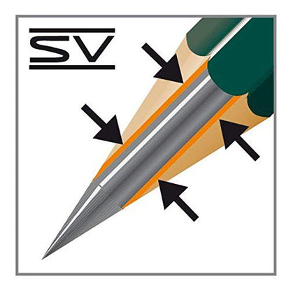 Faber-Castell Castell 9000 Graphite Pencils, 8B Pre-Sharpened for Sketching, Shading, and Drawing, Box of 12