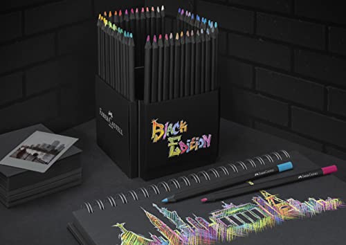 Faber-Castell Black Edition Colored Pencils, 1 Count (Pack of 50) - color: Classic, size: 1 Count (Pack of 50)